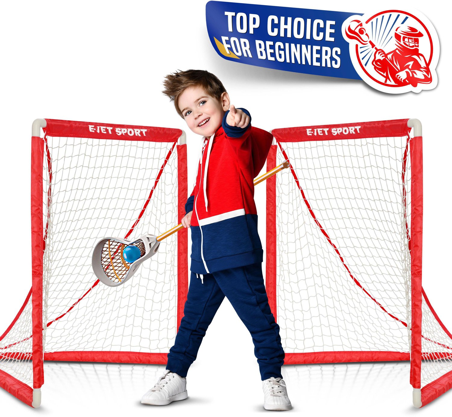 E-Jet Sport 3 ft x 3 ft Lacrosse Goal Set                                                                                        - view number 3