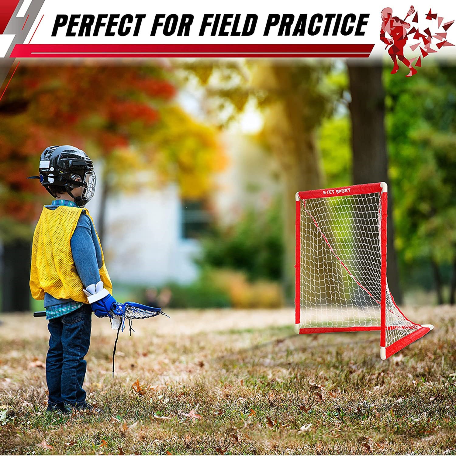 E-Jet Sport 3 ft x 3 ft Lacrosse Goal Set                                                                                        - view number 7