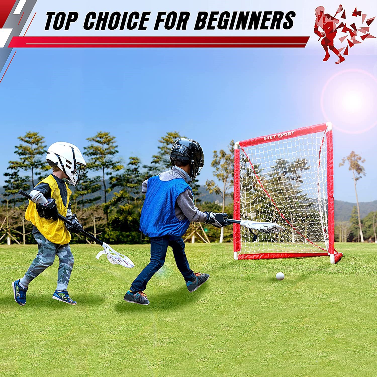 E-Jet Sport 3 ft x 3 ft Lacrosse Goal Set                                                                                        - view number 8