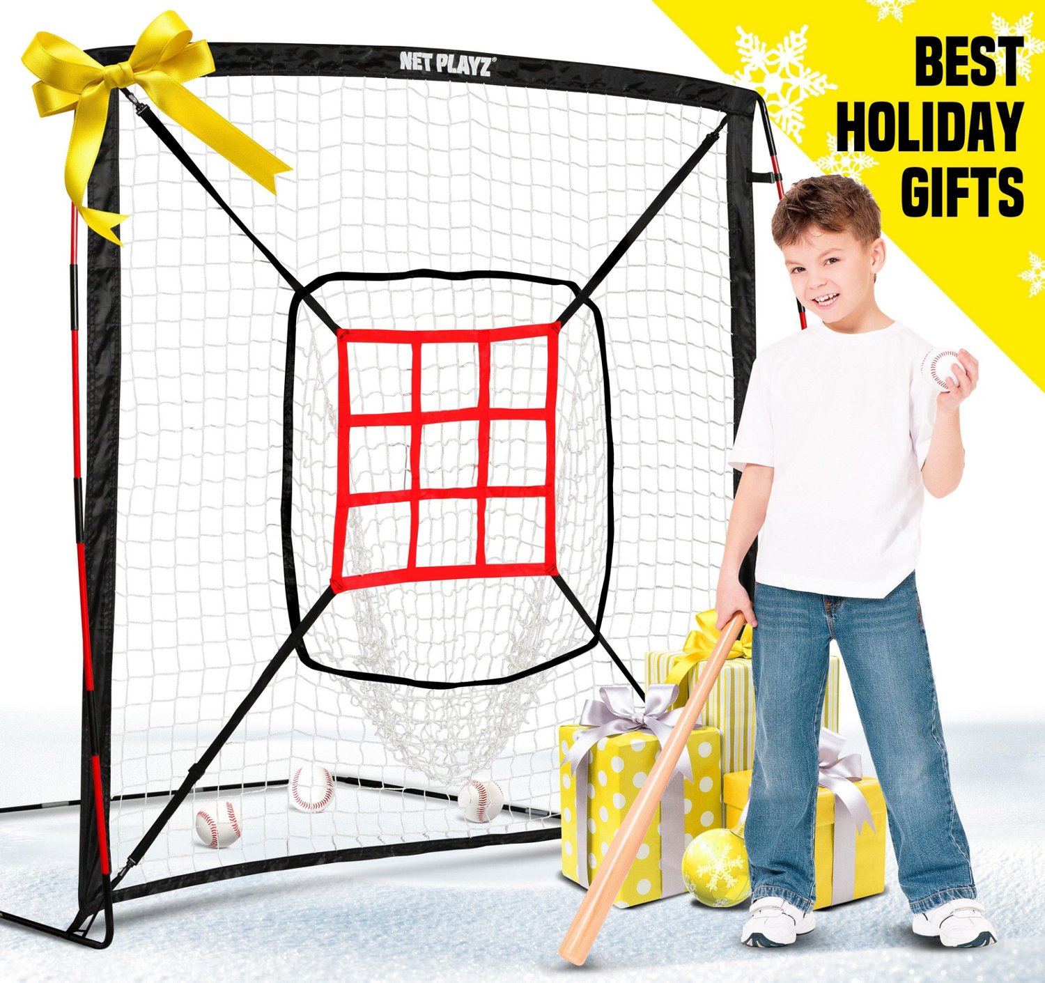 NetPlayz 5 ft x 5 ft Baseball Hitting/Pitching Net                                                                               - view number 5