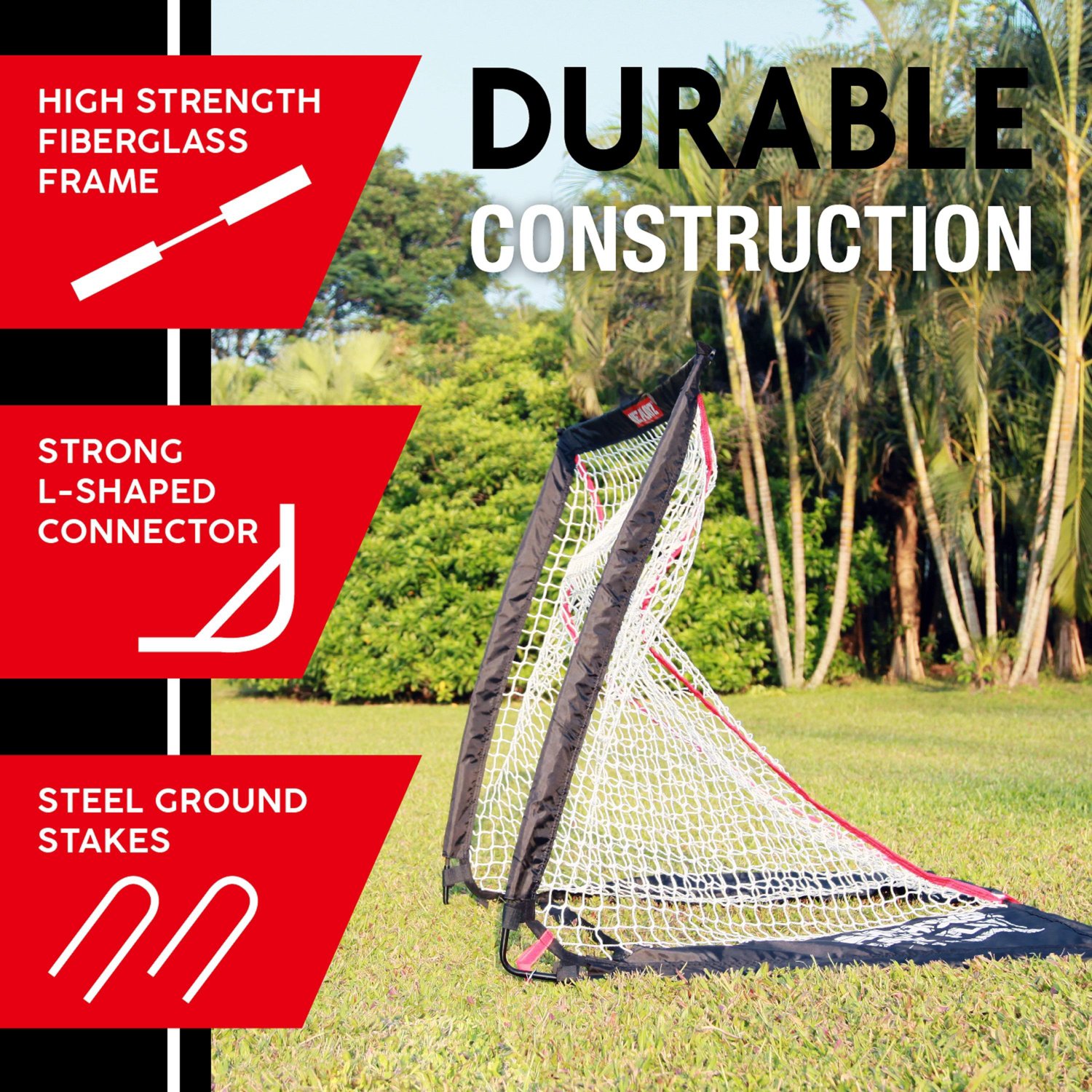 NetPlayz 4 ft x 4 ft Lacrosse Goal                                                                                               - view number 7