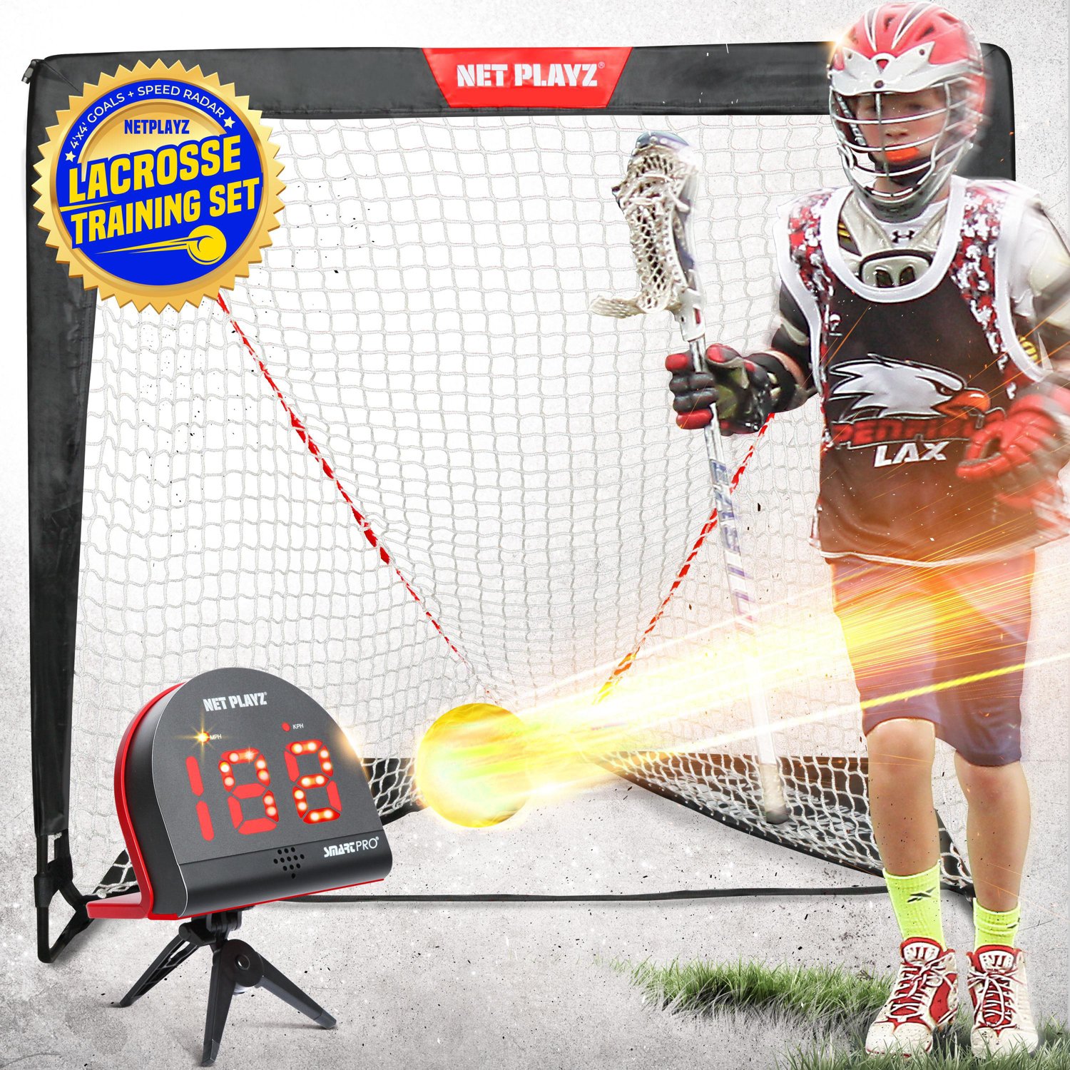 NetPlayz Lacrosse Goal N Radar Training Kit                                                                                      - view number 5