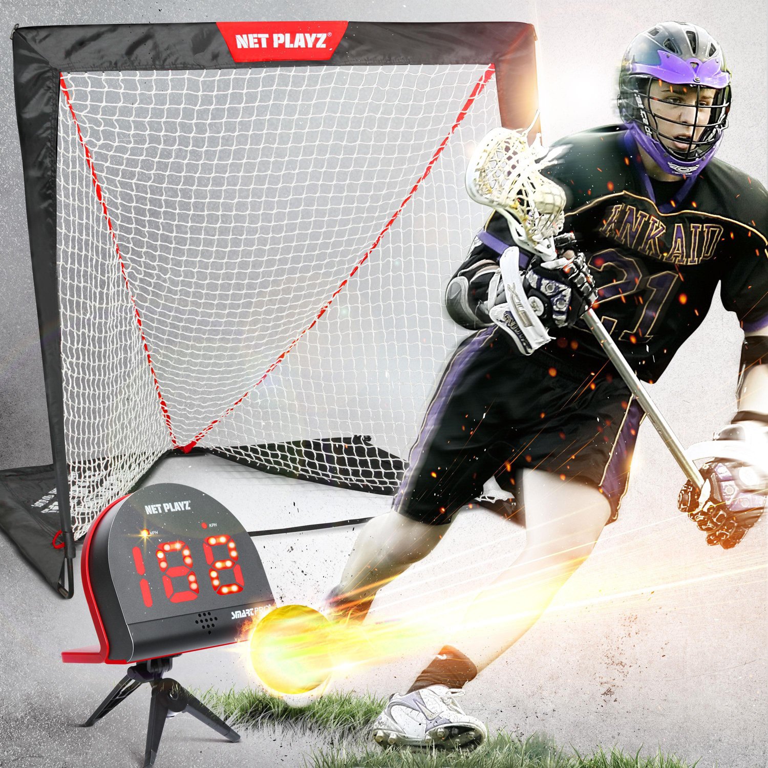 NetPlayz Lacrosse Goal N Radar Training Kit                                                                                      - view number 6