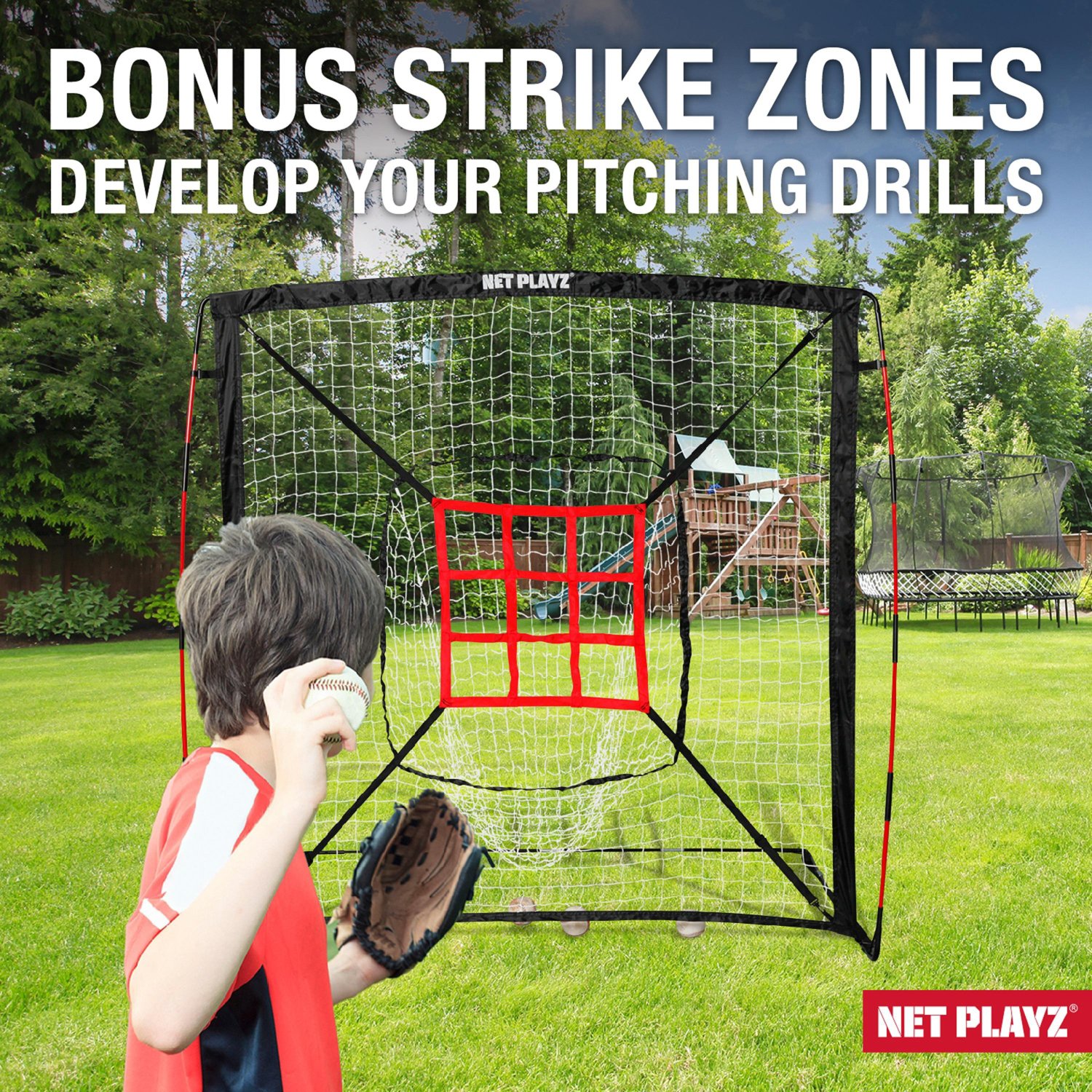 NetPlayz 5 ft x 5 ft Baseball Hitting/Pitching Net                                                                               - view number 7