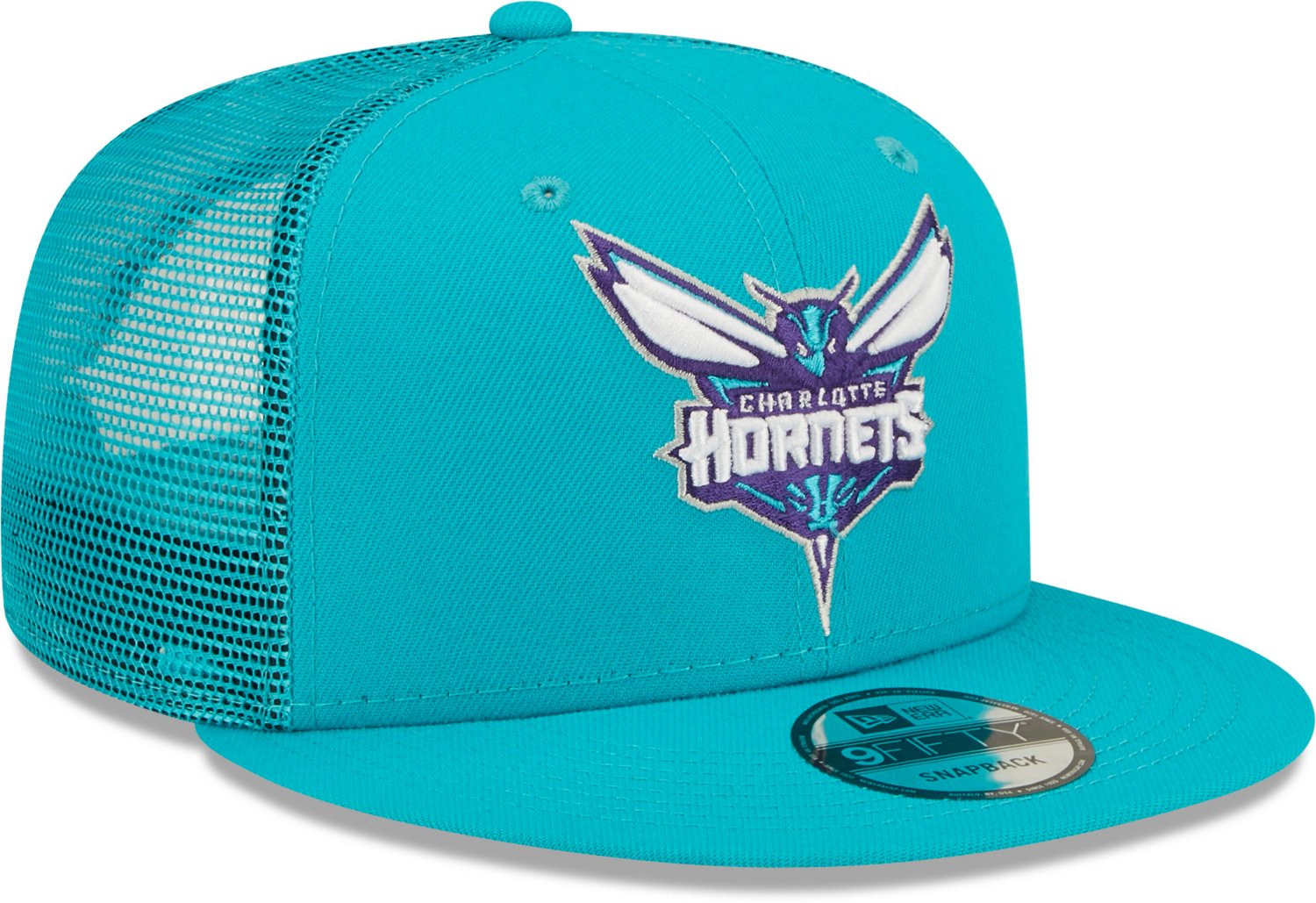 New Era Men's Charlotte Hornets Classic Trucker 9FIFTY Cap                                                                       - view number 4