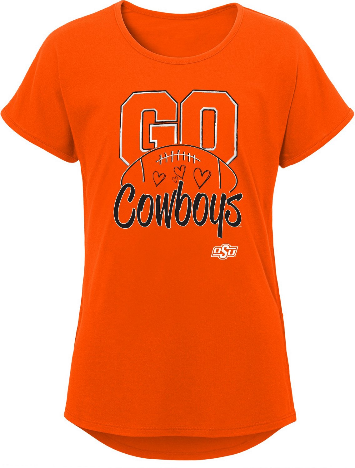 Outerstuff Girls' Oklahoma State University Go Team T-shirt