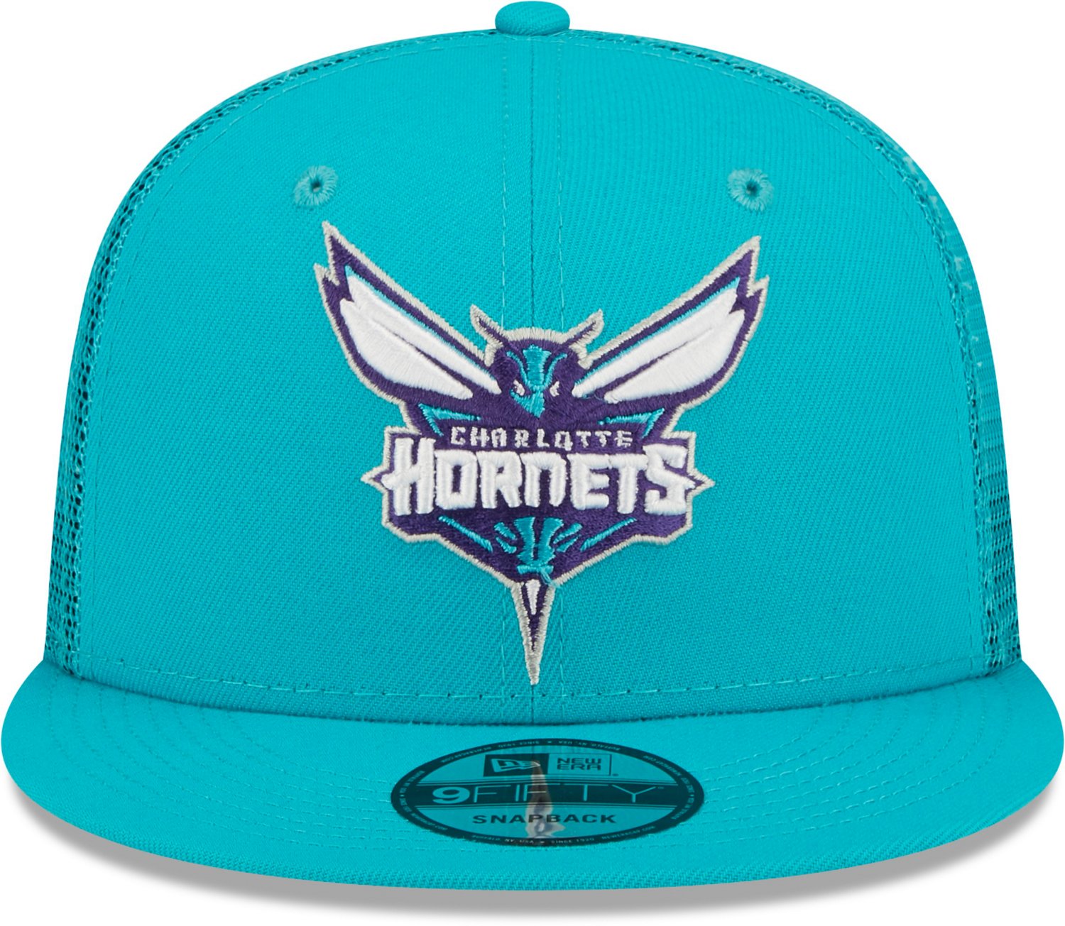 New Era Men's Charlotte Hornets Classic Trucker 9FIFTY Cap                                                                       - view number 3