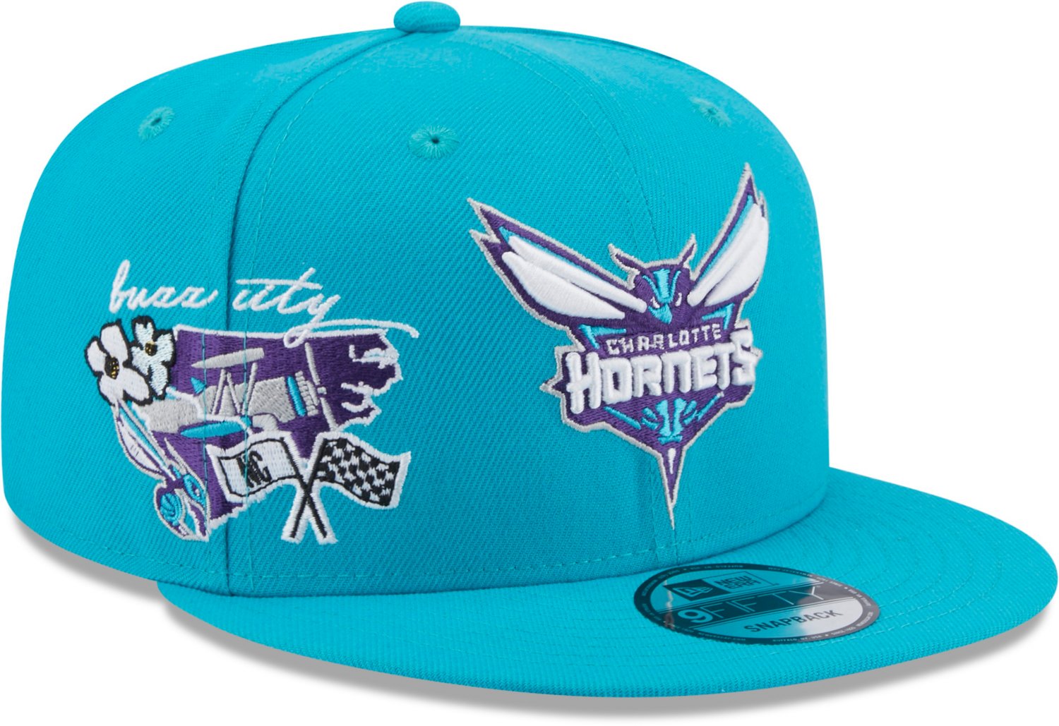 New Era Men's Charlotte Hornets Icon 9FIFTY Snapback Cap - view number 4