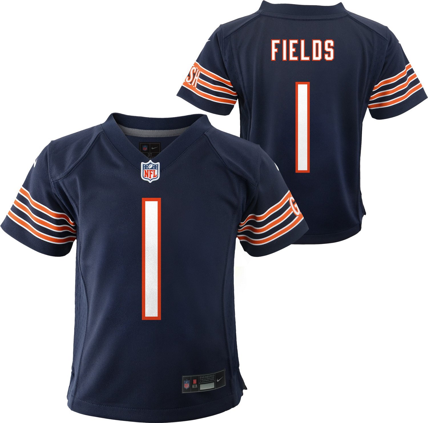 Nike Boys' 4-7 Chicago Bears Justin Fields 1 NFL Game Team Jersey