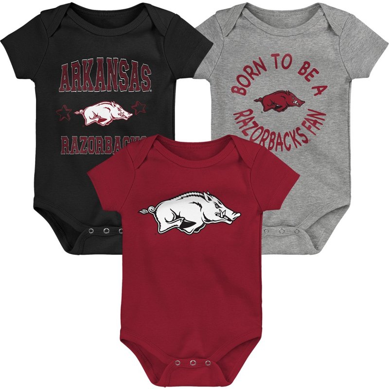 Outerstuff Infants' University of Arkansas Born to Be 3-Piece Creeper Set
