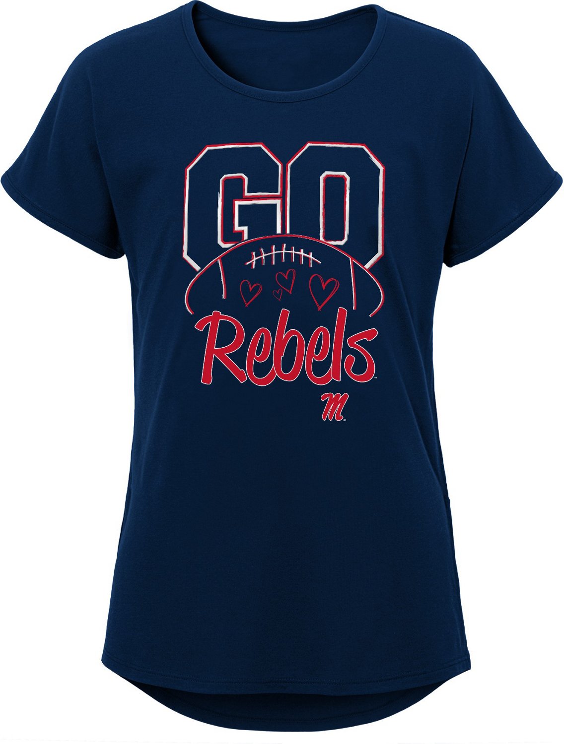 Outerstuff Girls' University of Mississippi Go Team T-shirt | Academy