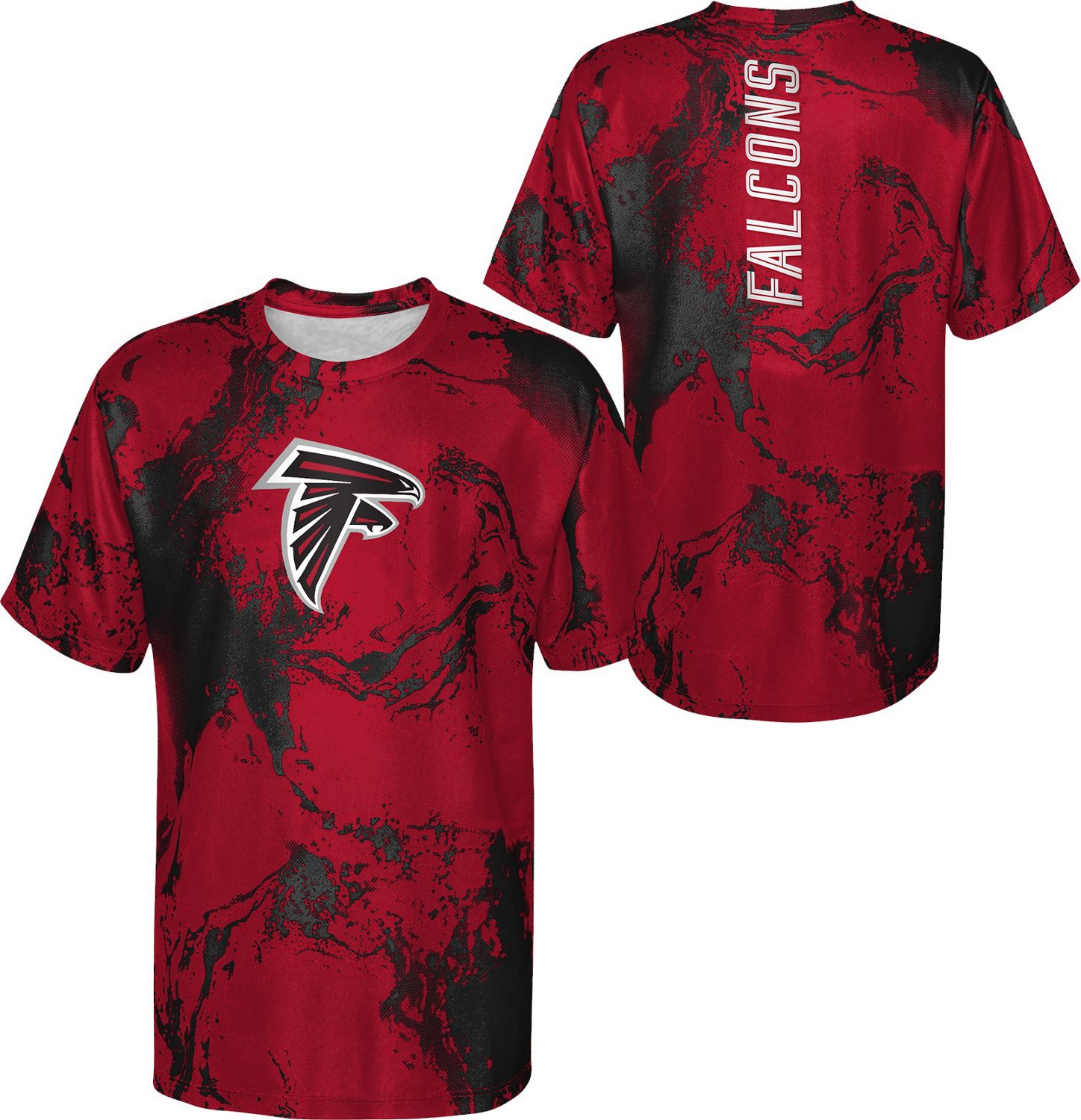 Outerstuff Boys' 8-20 Atlanta Falcons In the Mix Poly Dri-Tek Short Sleeve T-shirt - view number 3