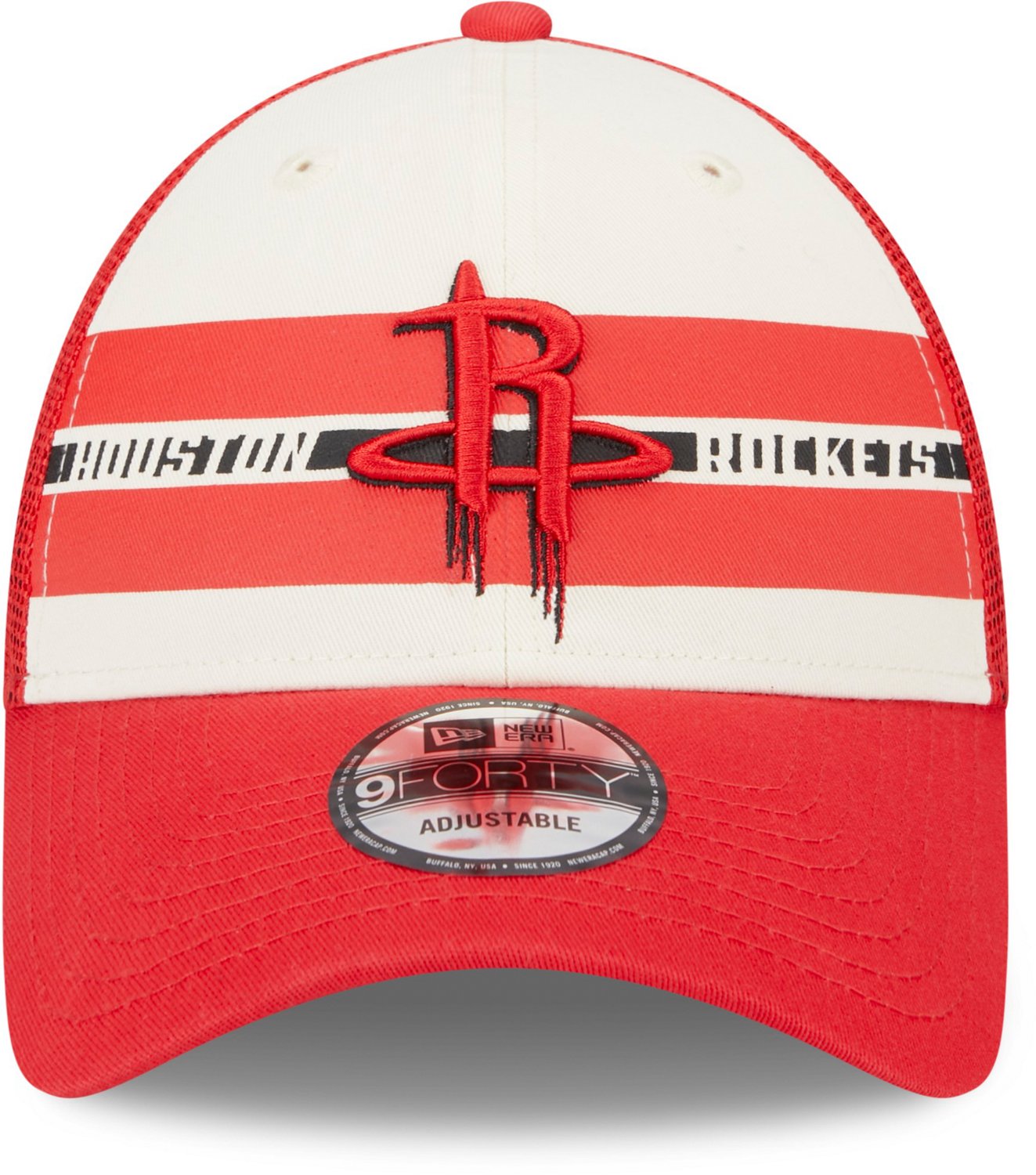 New Era Men’s Houston Rockets Stripes 9FORTY Cap