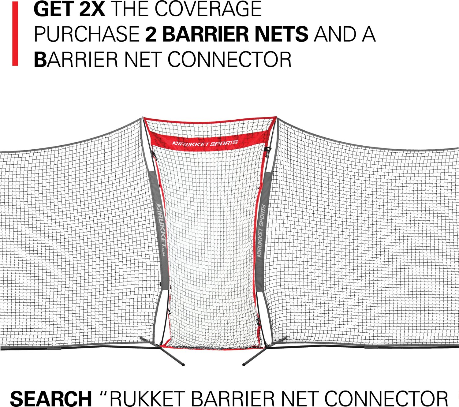 Rukket Sports 16 ft x 10 ft Multi-Sport Barrier XL Net                                                                           - view number 5