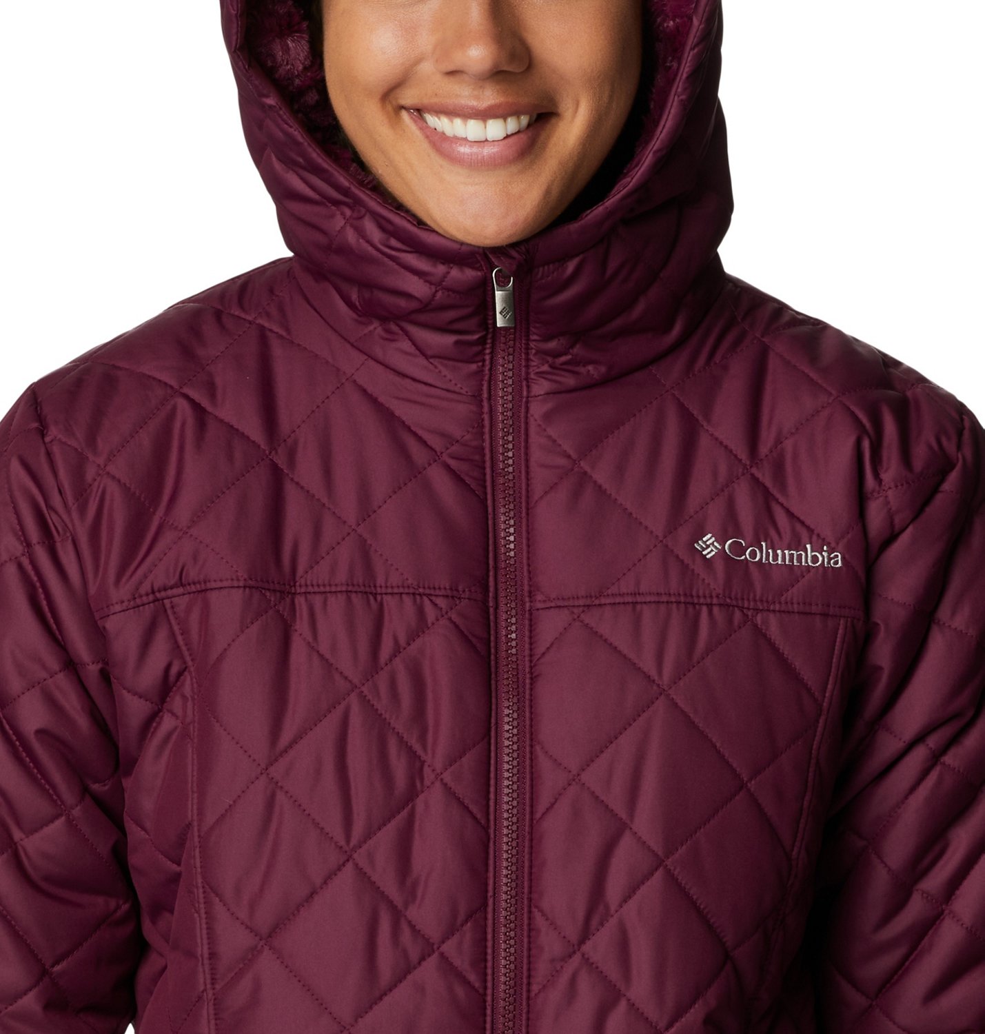 Columbia Women's Copper Crest Hooded Jacket Chalk Small 