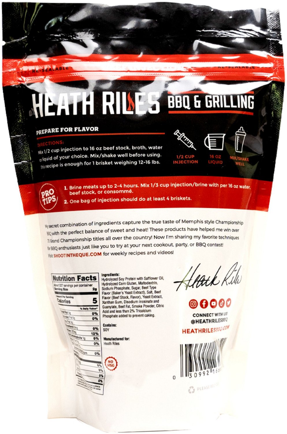 Heath Riles BBQ Beef Injection and Brine 1 Lb Bag                                                                                - view number 2