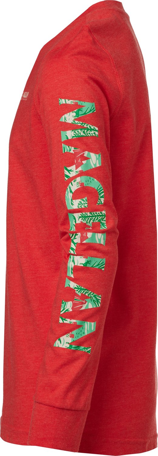 Magellan Outdoors Boys' Grotto Falls Holiday Print Long Sleeve T-shirt - view number 3