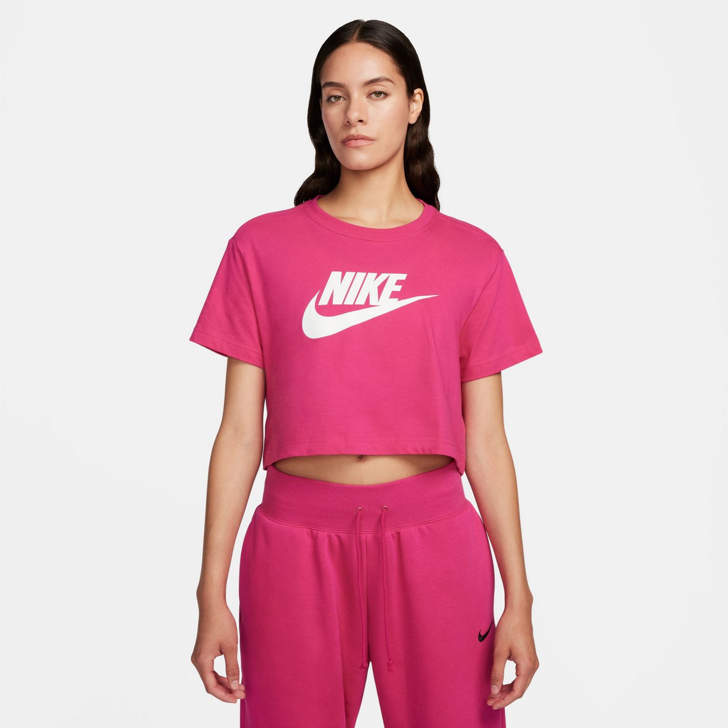 Womens nike crop top sale