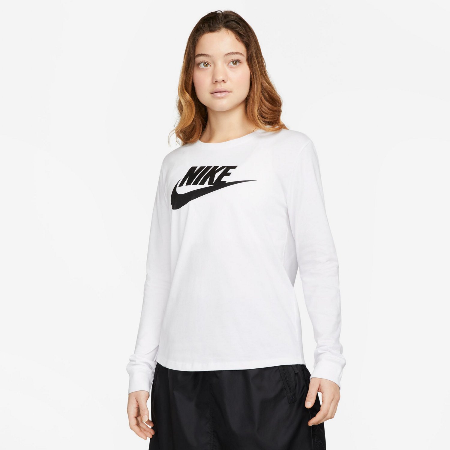 Nike Women's Sportswear Essentials Logo Long Sleeve T-shirt | Academy
