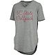 Three Square Women's North Carolina State University Knobi Stardust Chain Puff V-neck T-shirt                                    - view number 1 selected