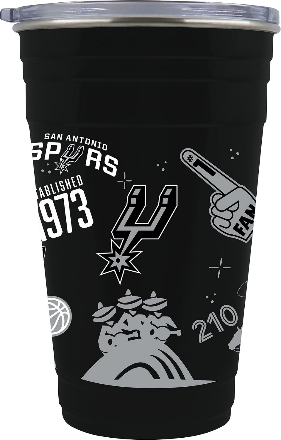 Great American Products San Antonio Spurs Team Color 22 oz Tailgater Travel Tumbler