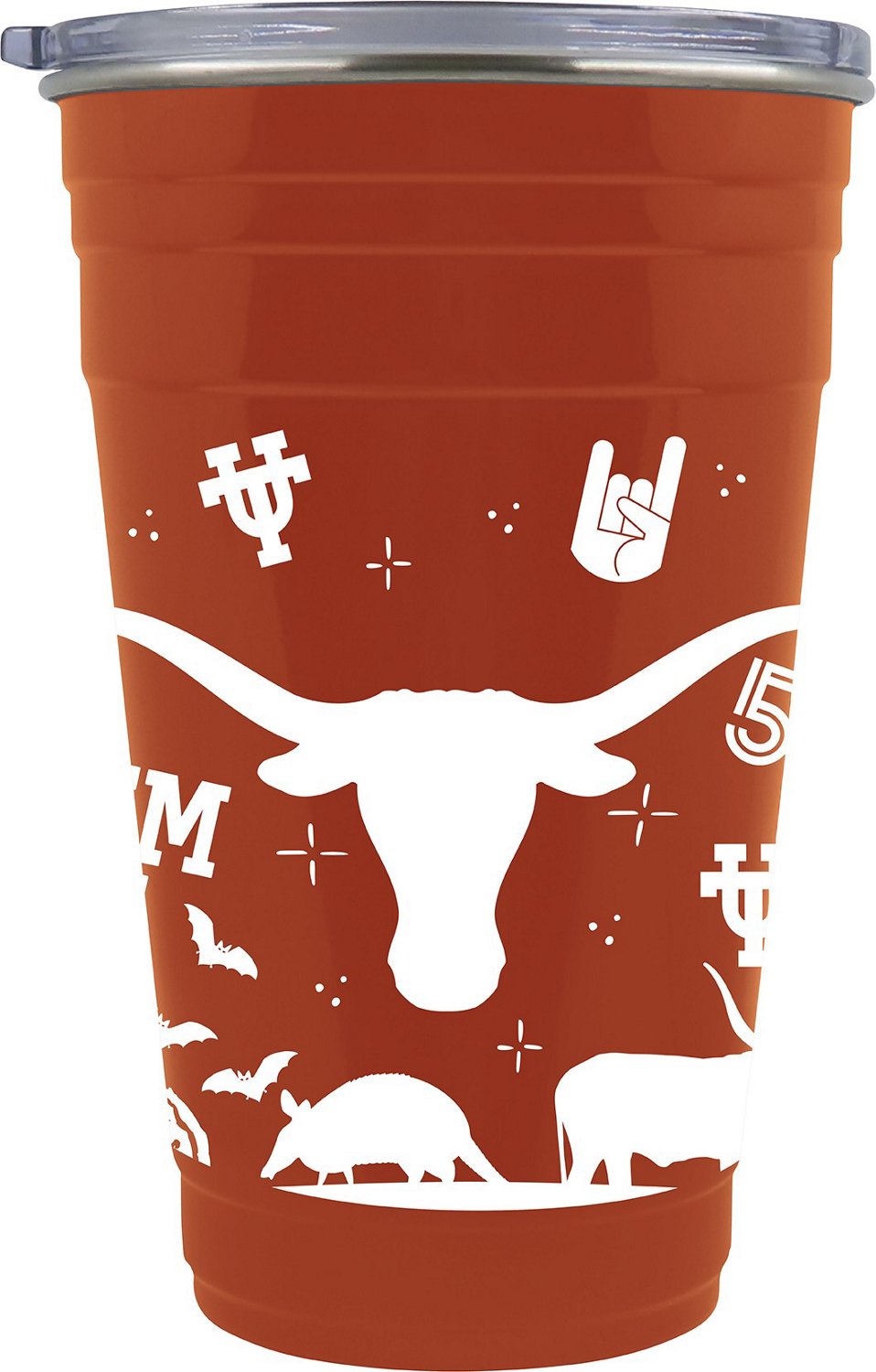 Great American Products University of Texas Team Color 22 oz Tailgater Travel Tumbler