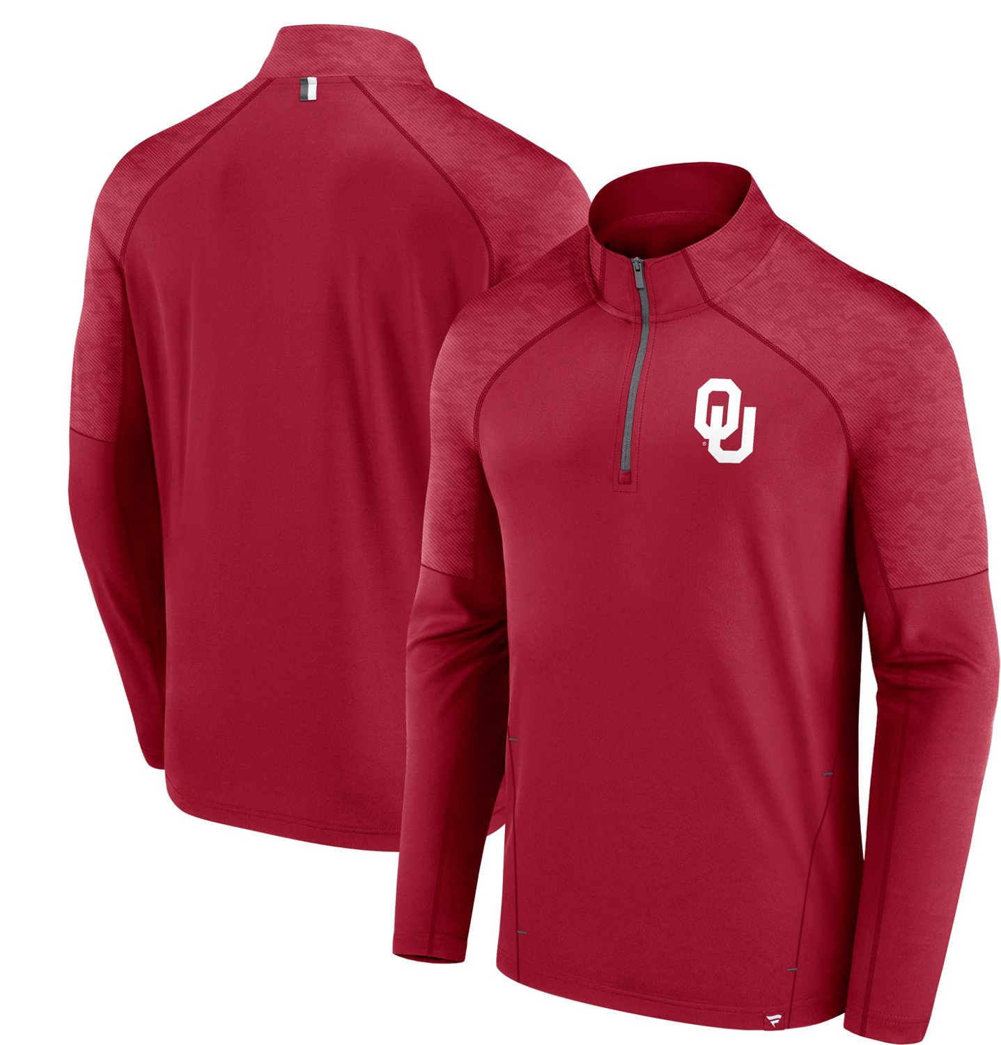 Fanatics Men's University of Oklahoma Defender Logo 1/4-Zip Shirt                                                                - view number 3