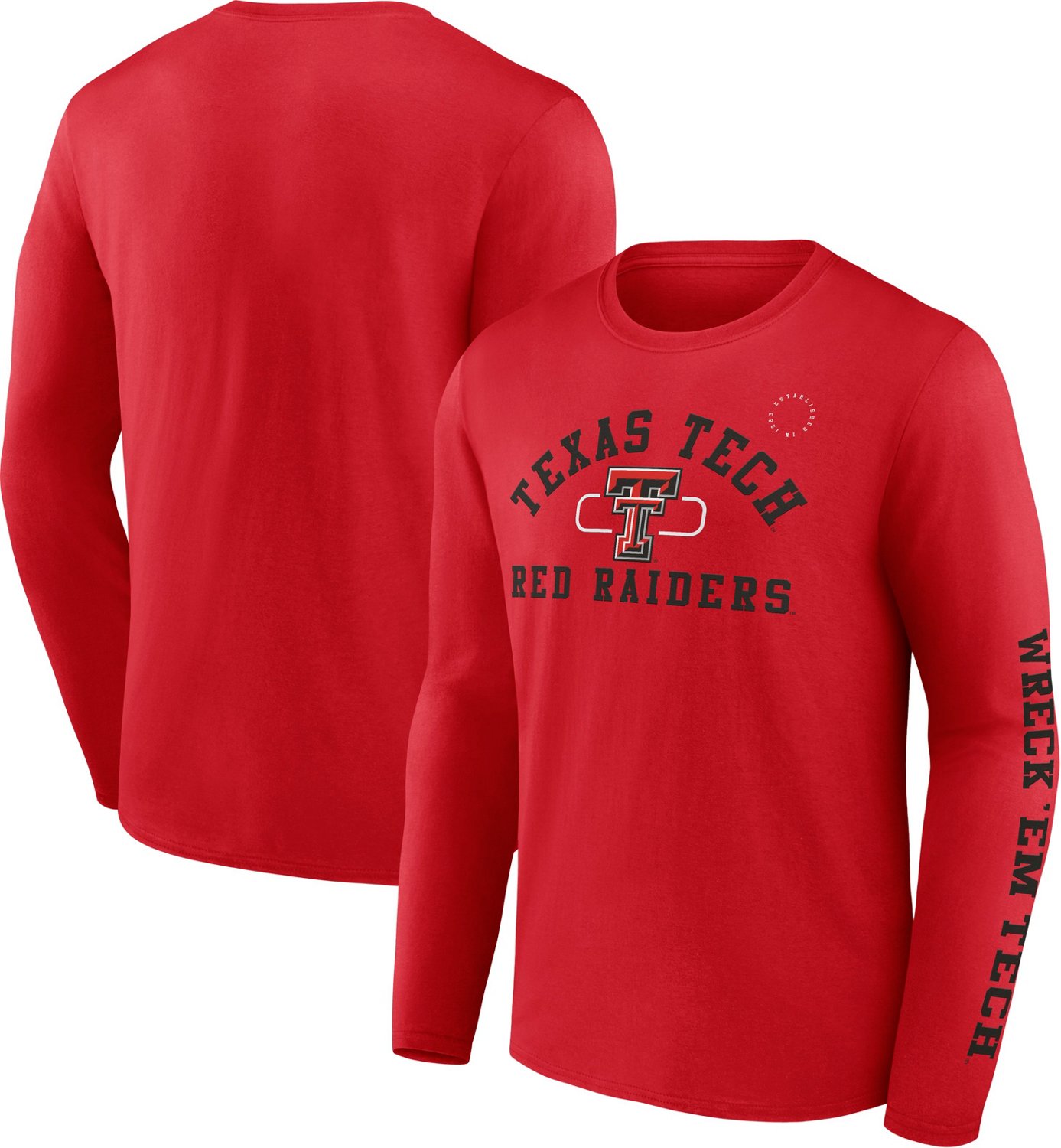 Fanatics Men's Texas Tech University Fundamentals Modern Arch Long Sleeve T-shirt - view number 3