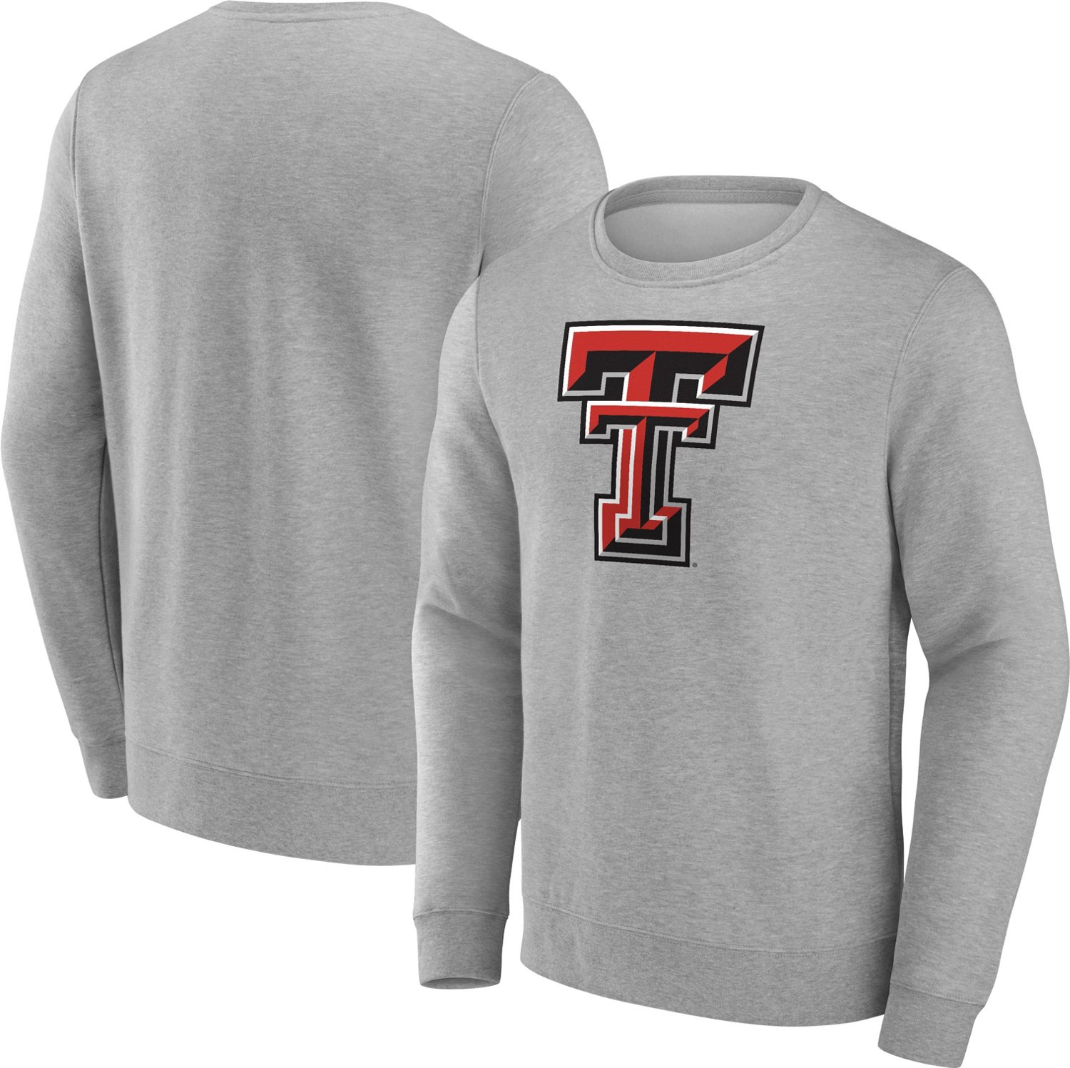 Fanatics Men's Texas Tech University Evergreen Fleece Applique Crew Pullover                                                     - view number 3