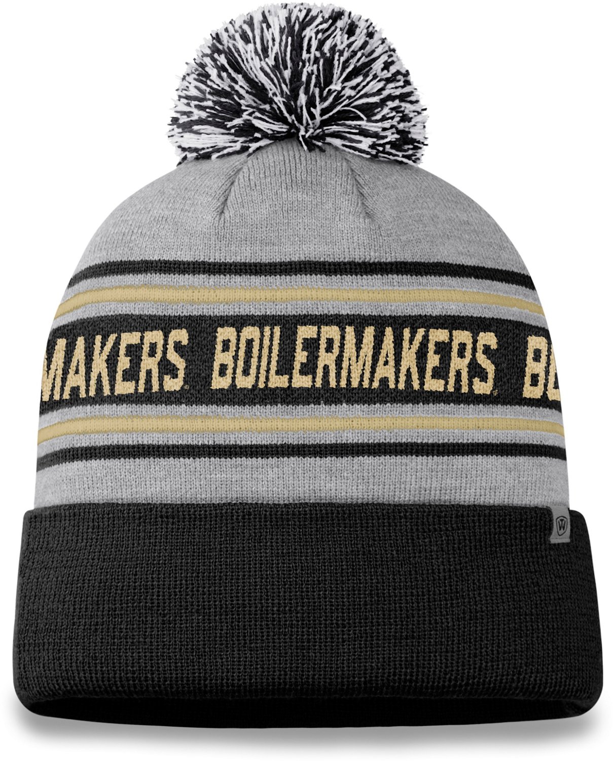 Top of the World Men's Purdue University Fashion Knit Cuffed Beanie with Pom - view number 2