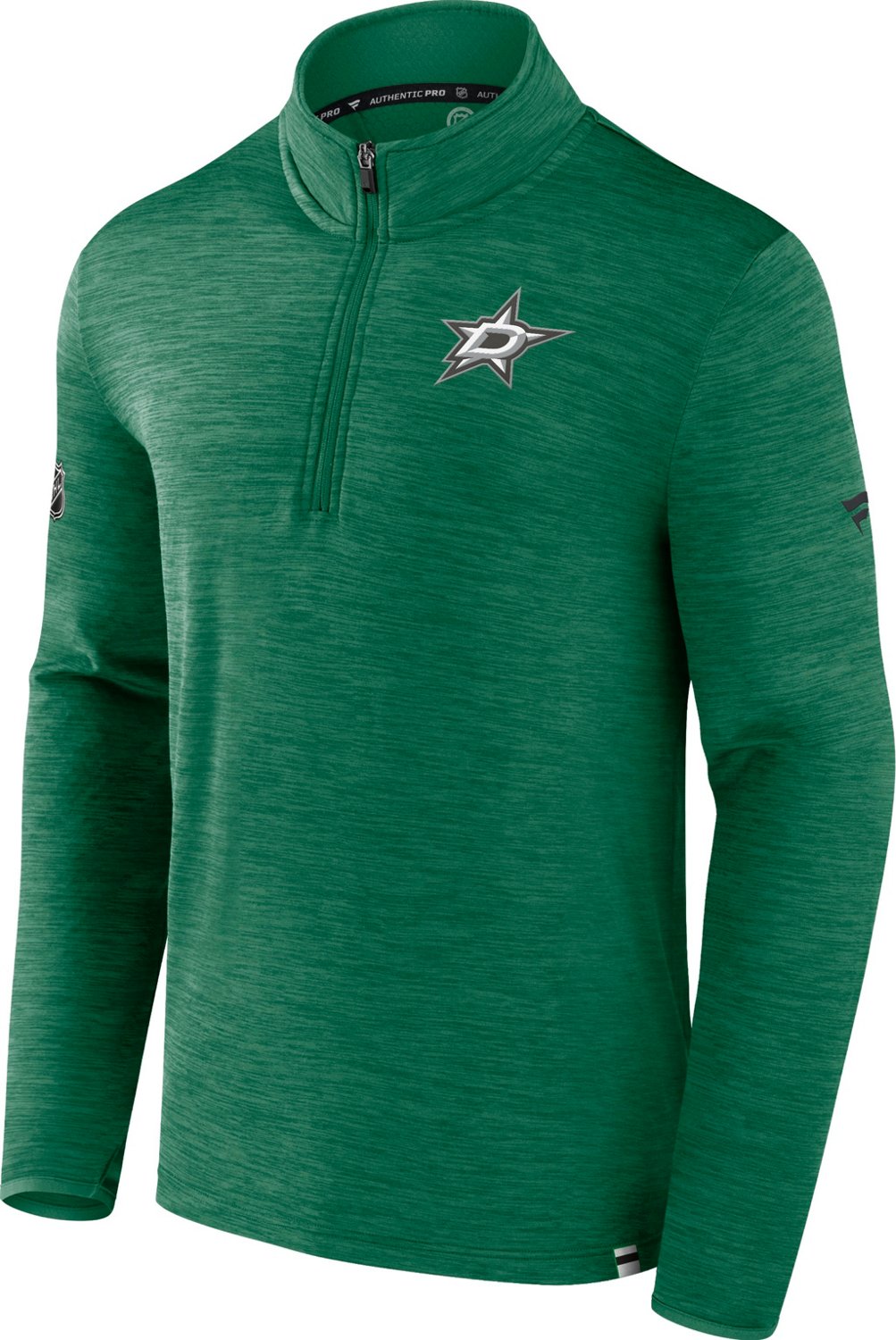 Fanatics Men's Dallas Stars Lightweight 1/4 Zip Long Sleeve Fleece Pullover