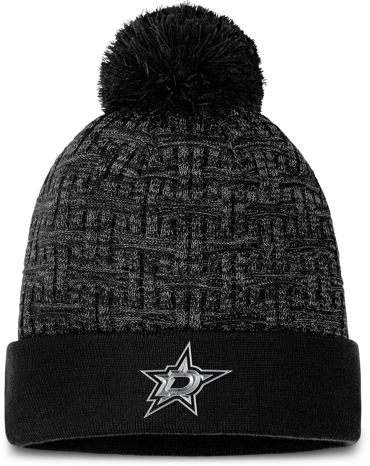 Fanatics Women's Dallas Stars Authentic Pro Road Cuffed Pom Beanie - view number 1
