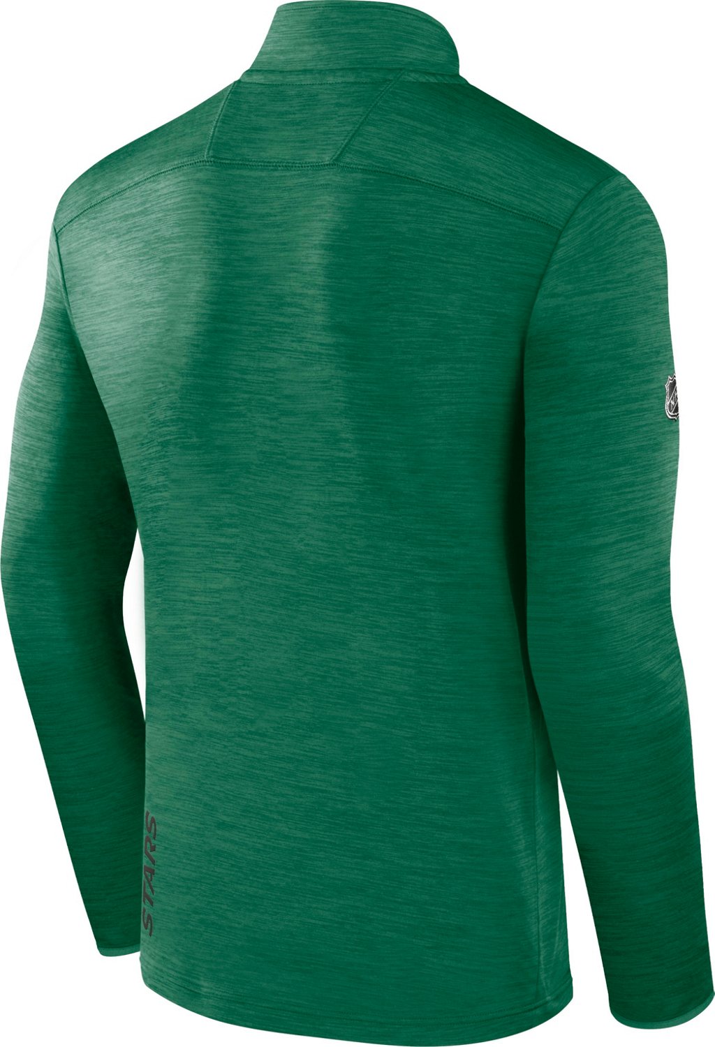 Fanatics Men's Dallas Stars Lightweight 1/4 Zip Long Sleeve Fleece Pullover - view number 2