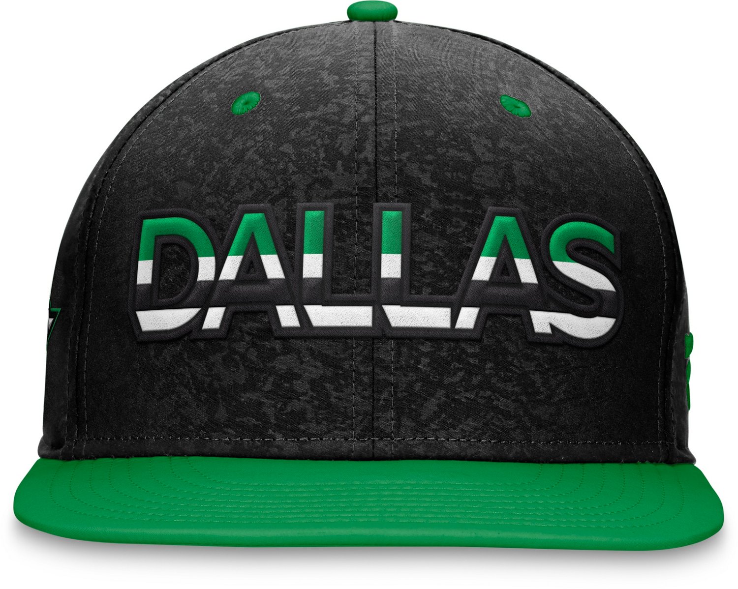 Fanatics Men's Dallas Stars Authentic Pro Rink Debossed Flat Brim Snapback Hat                                                   - view number 2