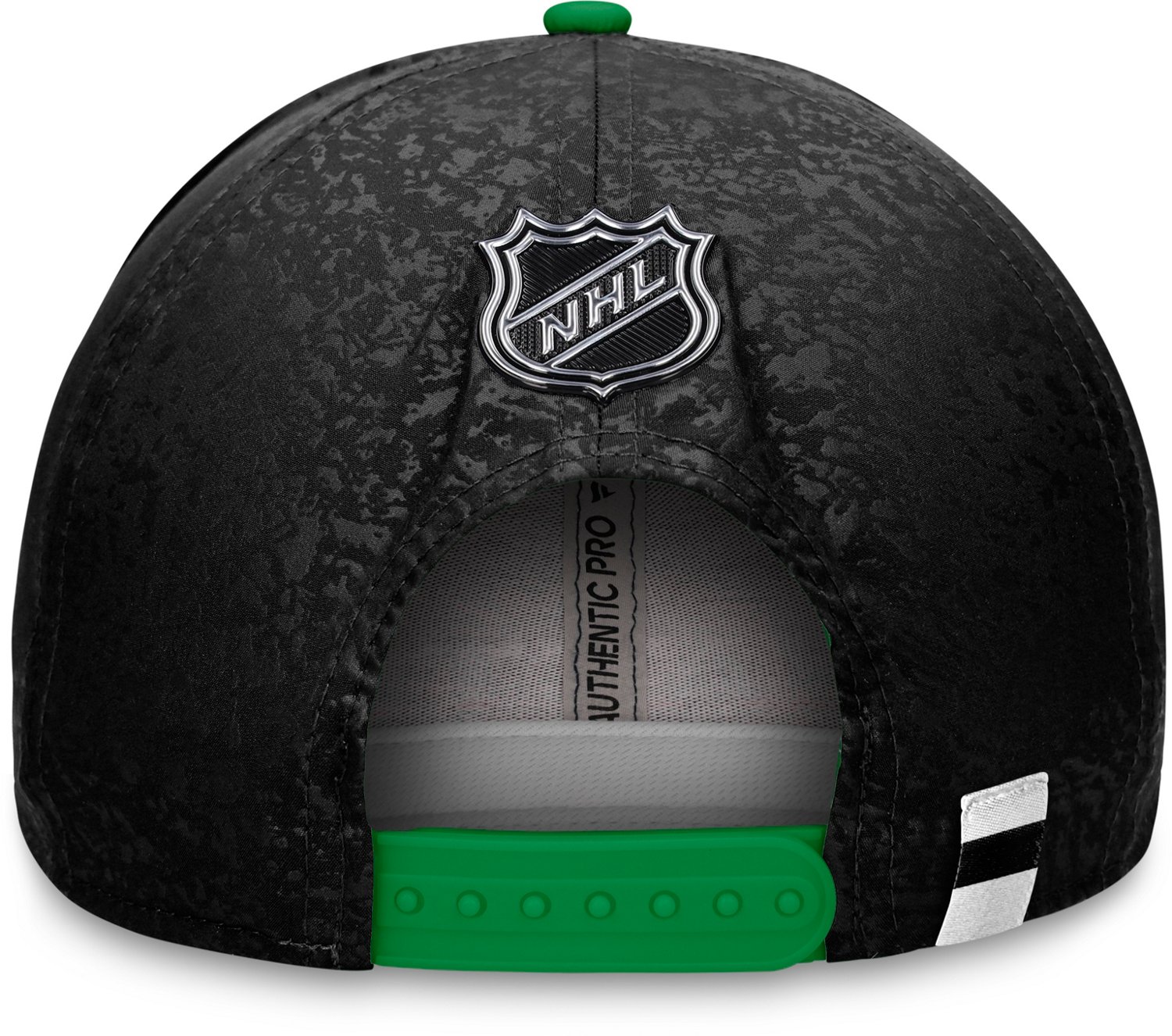 Fanatics Men's Dallas Stars Authentic Pro Rink Debossed Flat Brim Snapback Hat                                                   - view number 3