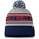 Top of the World Men's University of Mississippi Fashion Knit Cuffed Beanie with Pom                                             - view number 2
