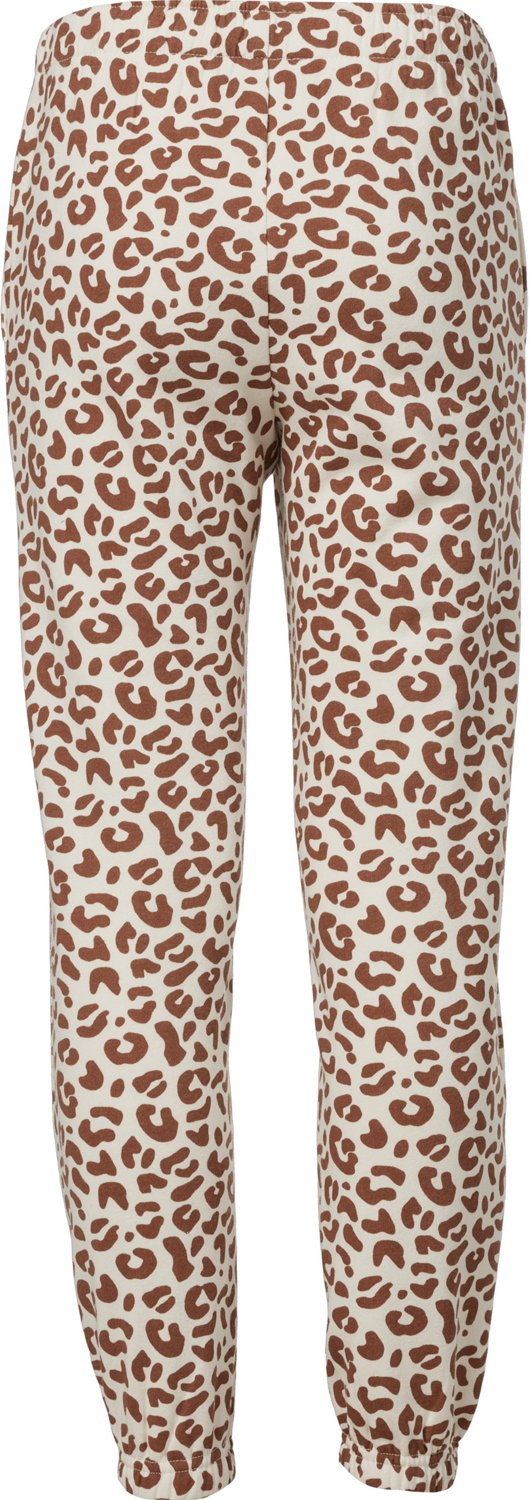 BCG Girls' Cheetah Cotton Fleece Joggers - view number 2