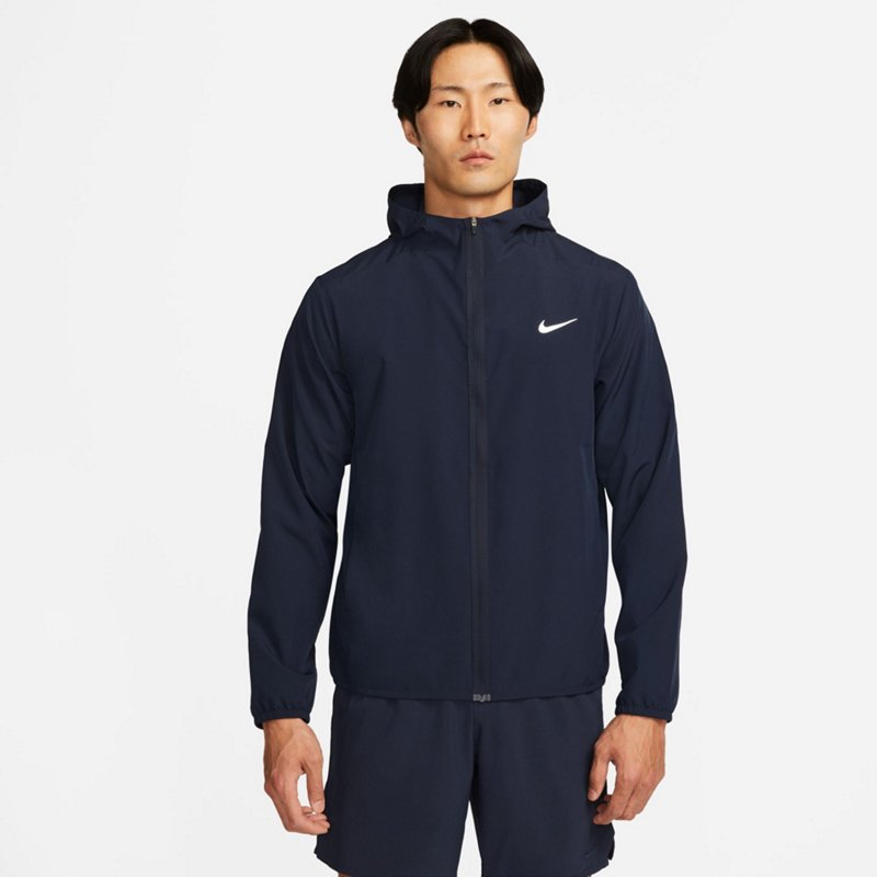 Nike Men's Form Dri-FIT Hooded Jacket Obsidian/Reflective Silv, 2X-Large - Men's Athletic Jackets at Academy Sports