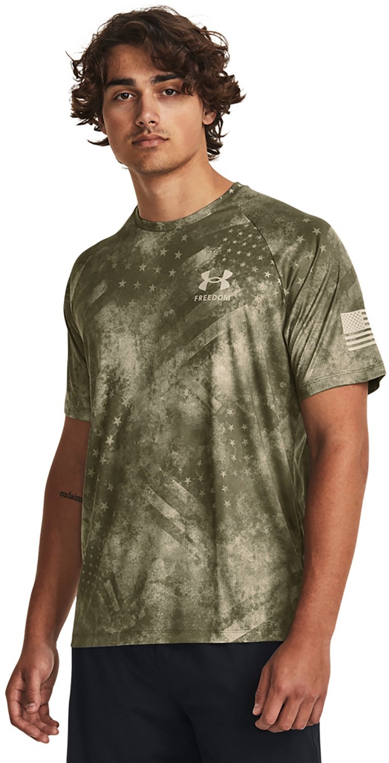 Under Armour Men's Freedom Tech Camouflage Short Sleeve T-shirt | Academy