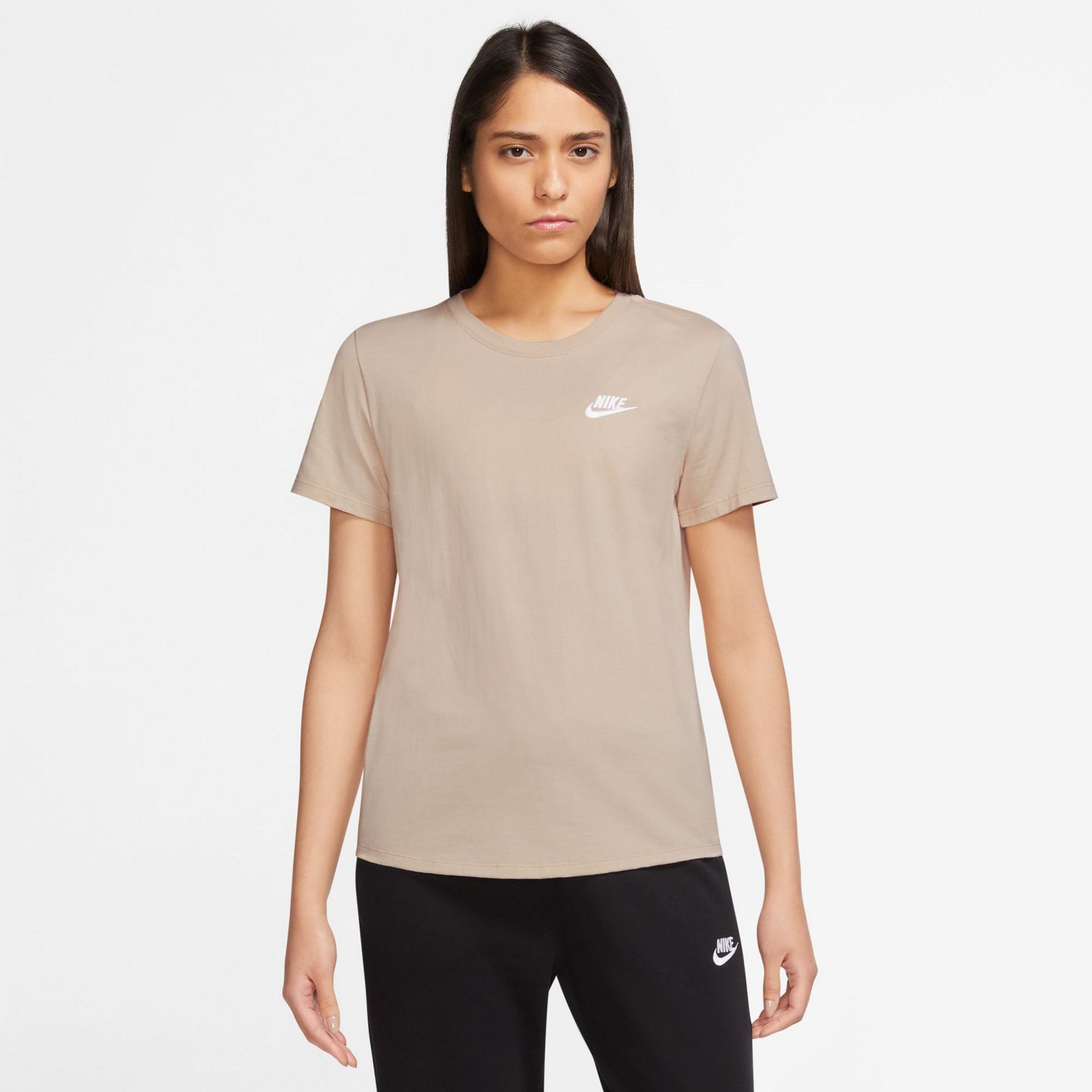 Nike Women s Sportswear Club T shirt Free Shipping at Academy