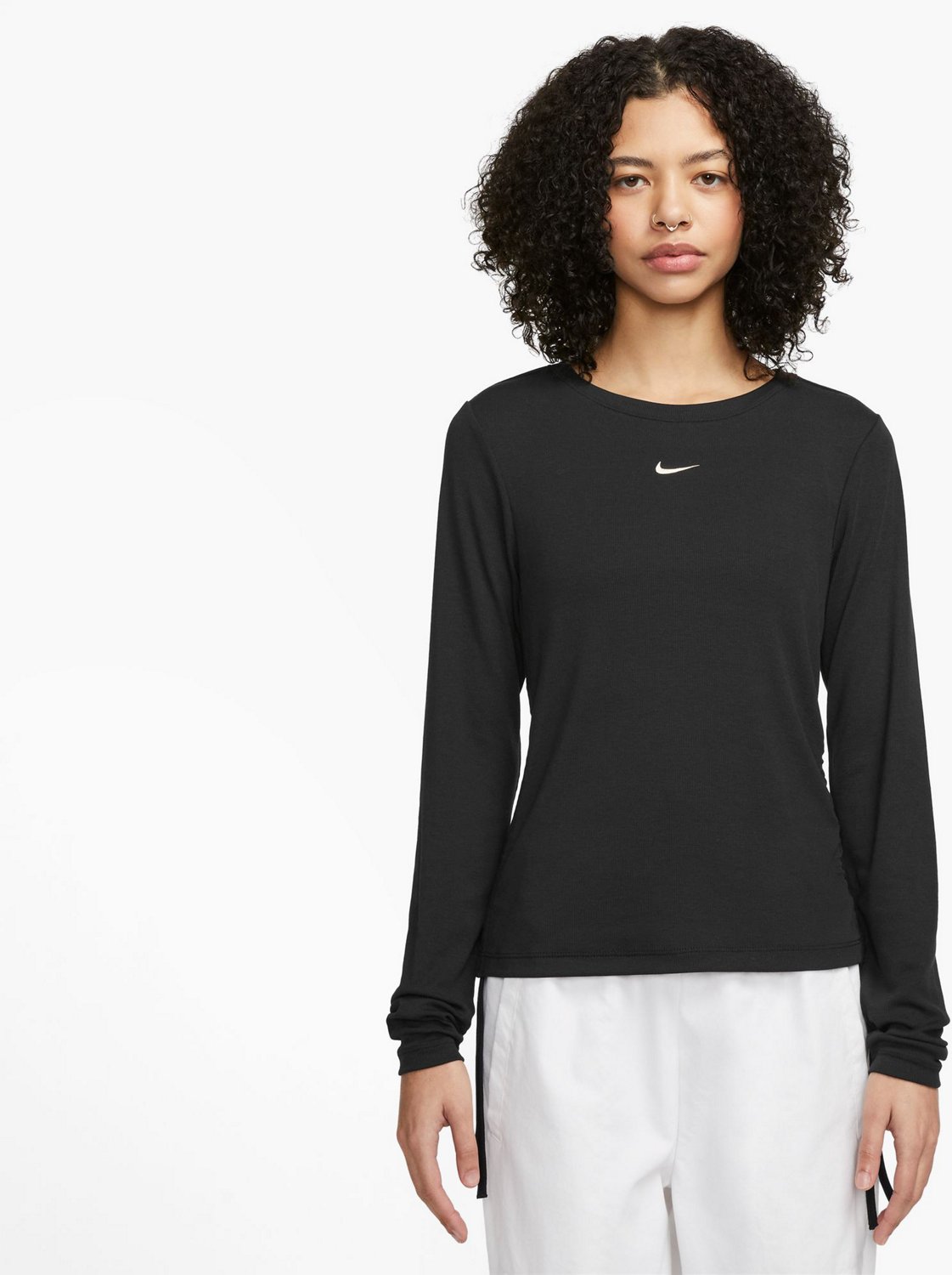 Nike Women's NSW Essential Rib Long Sleeve Crop Top | Academy