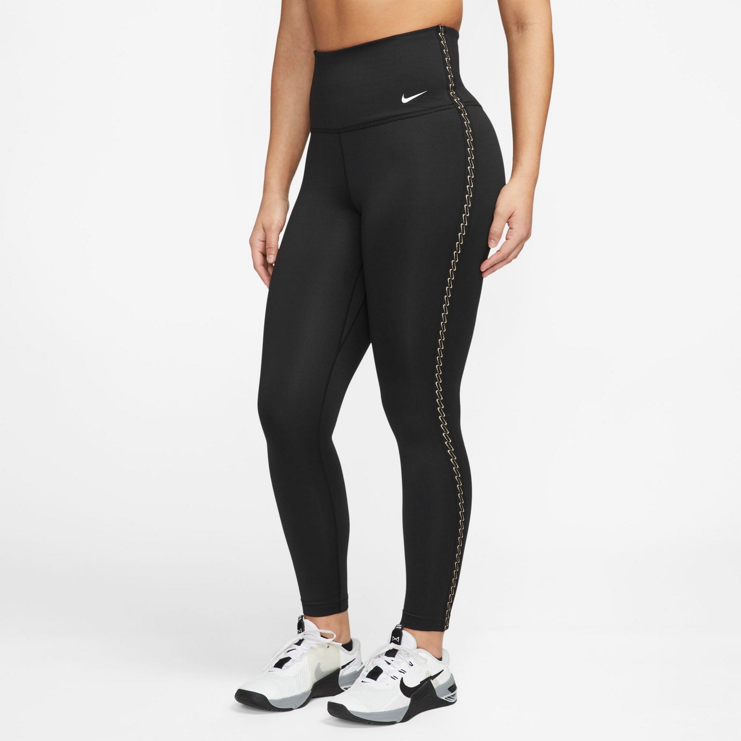 Nike Womens Yoga High Waisted Lurex Leggings - Black