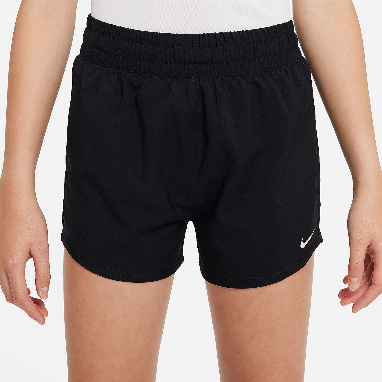 Nike Girls' One Dri-FIT High-Waisted Woven Training Shorts                                                                       - view number 2