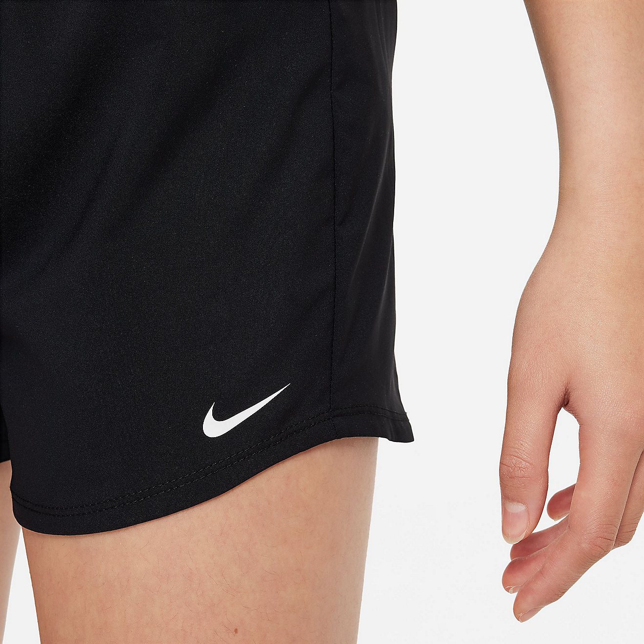 Nike Girls' One Dri-FIT High-Waisted Woven Training Shorts                                                                       - view number 4
