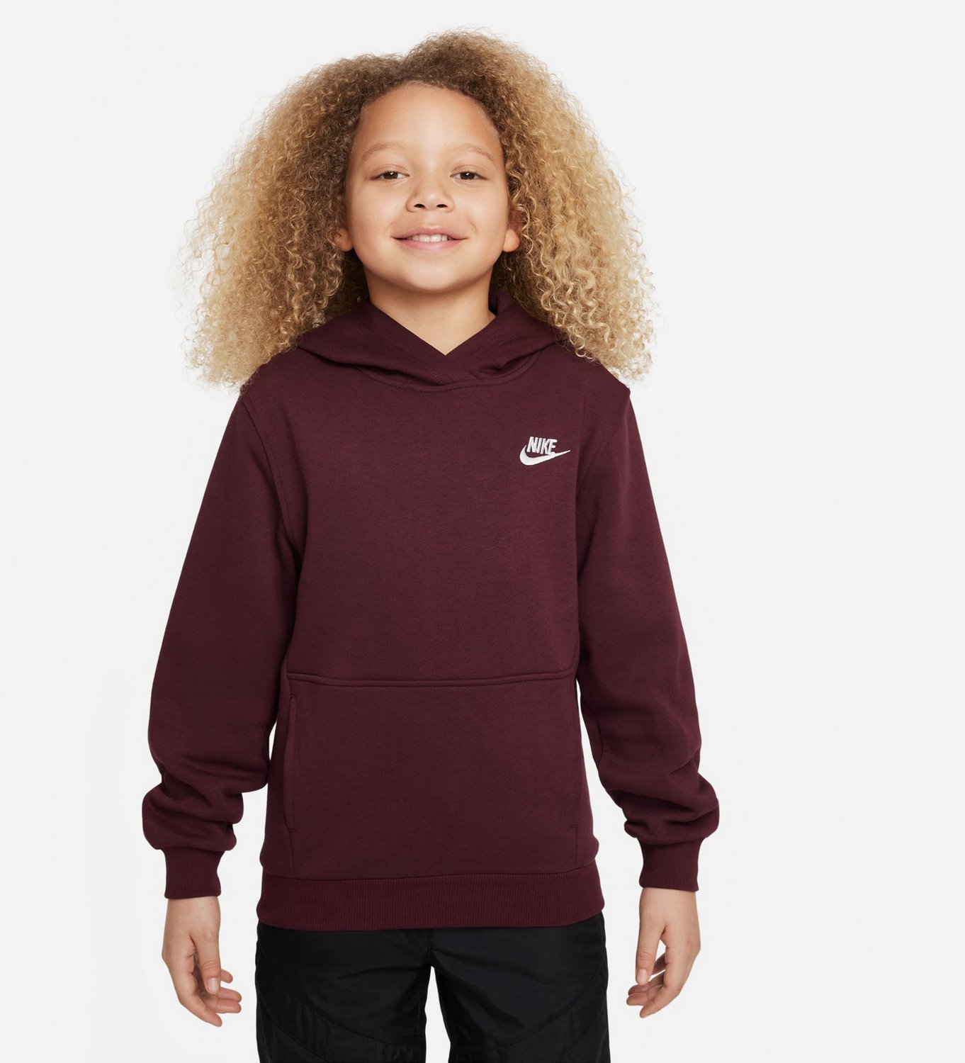 Nike club outlet logo hoodie junior