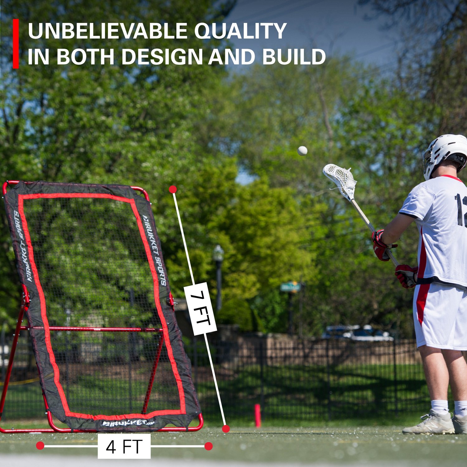 Rukket Sports 4 ft x 7 ft Lacrosse Rebounder