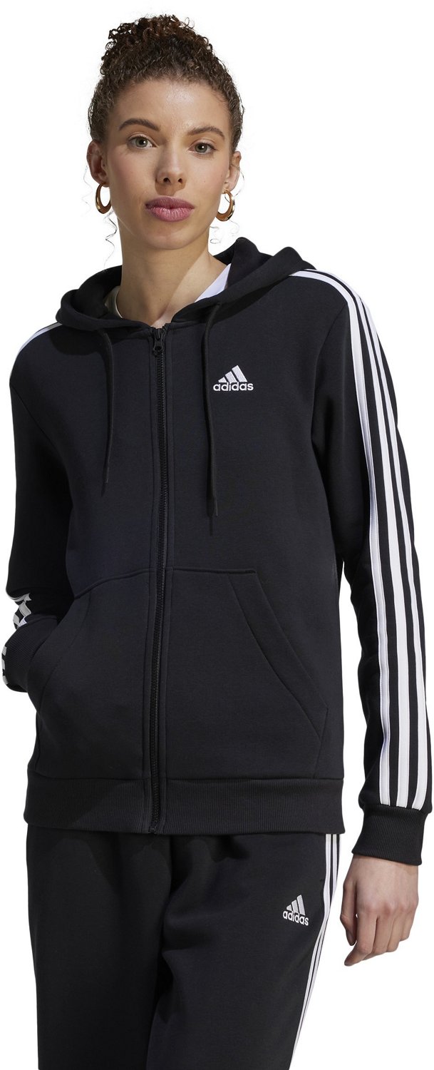 adidas Women's 3-Stripes Fleece Hoodie | Free Shipping at Academy