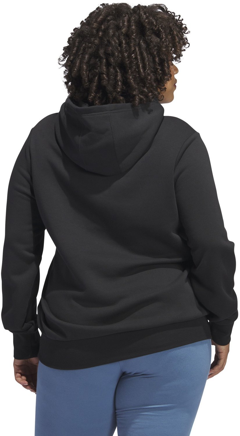 adidas Women's Multi Linear Plus Size Graphic Hoodie Academy