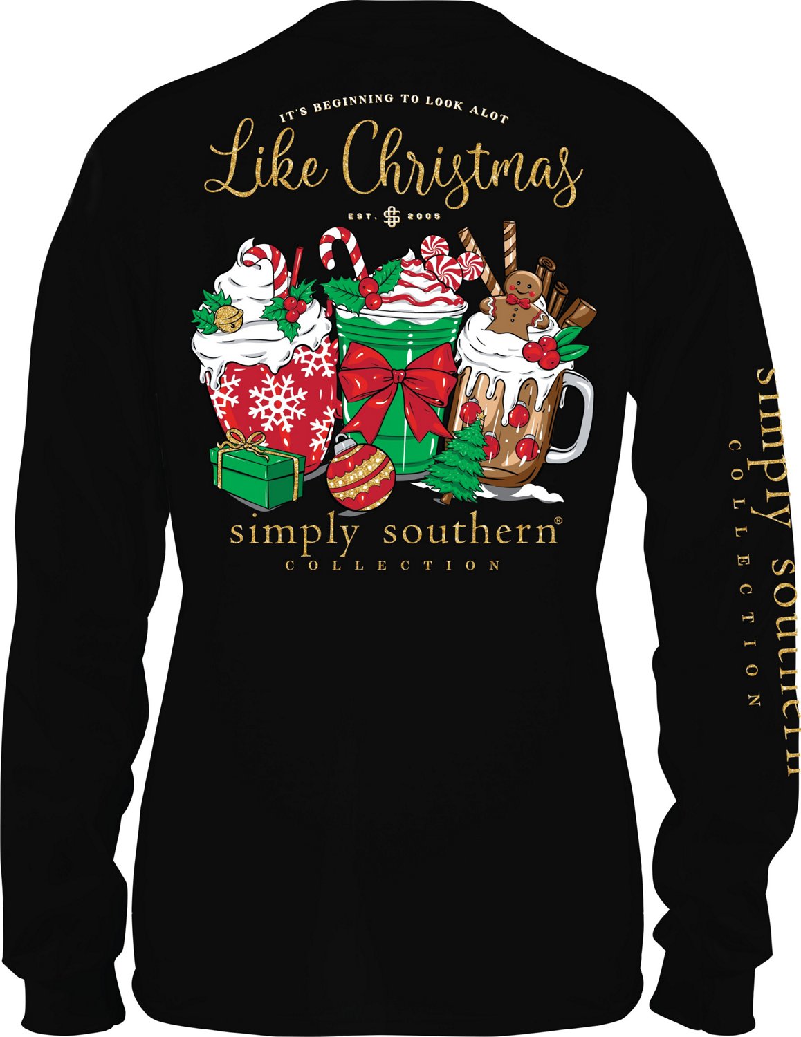 Simply Southern Women’s Beginning to Look Like Christmas Long Sleeve T-shirt - view number 2