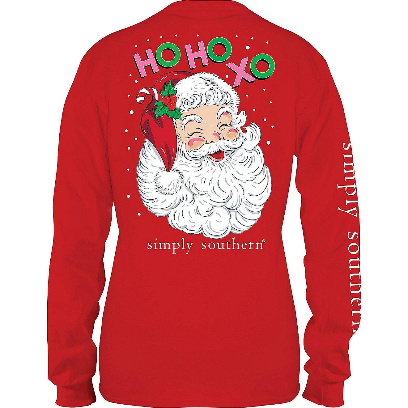Simply Southern Girls' Santa XO Long Sleeve T-shirt                                                                              - view number 2